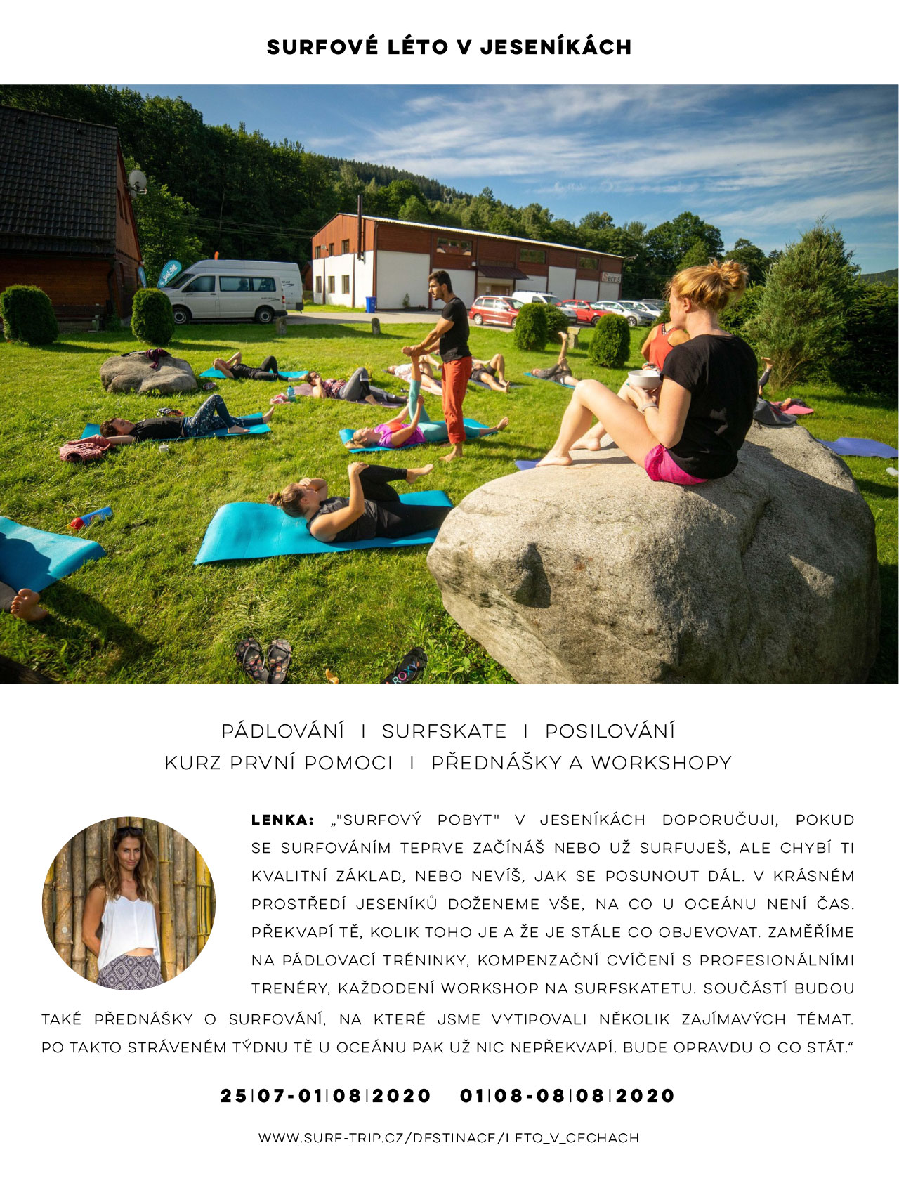 Se Surf-Trip.cz k rybníku i k oceánu - dovolená s jógou
