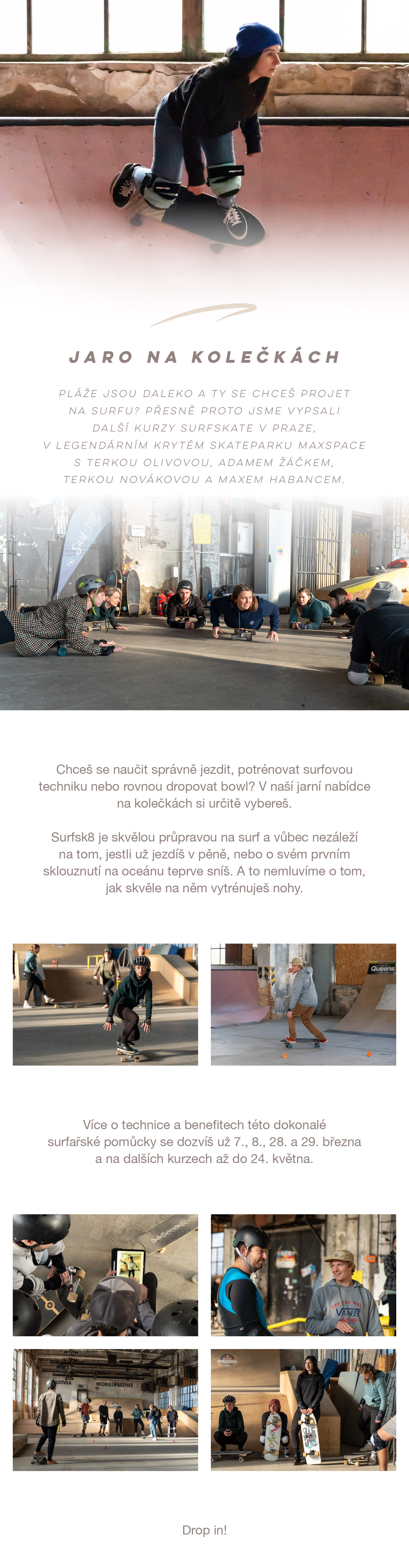 Surf i bez oceánu? Trénuj surfovou techniku na surfskate!